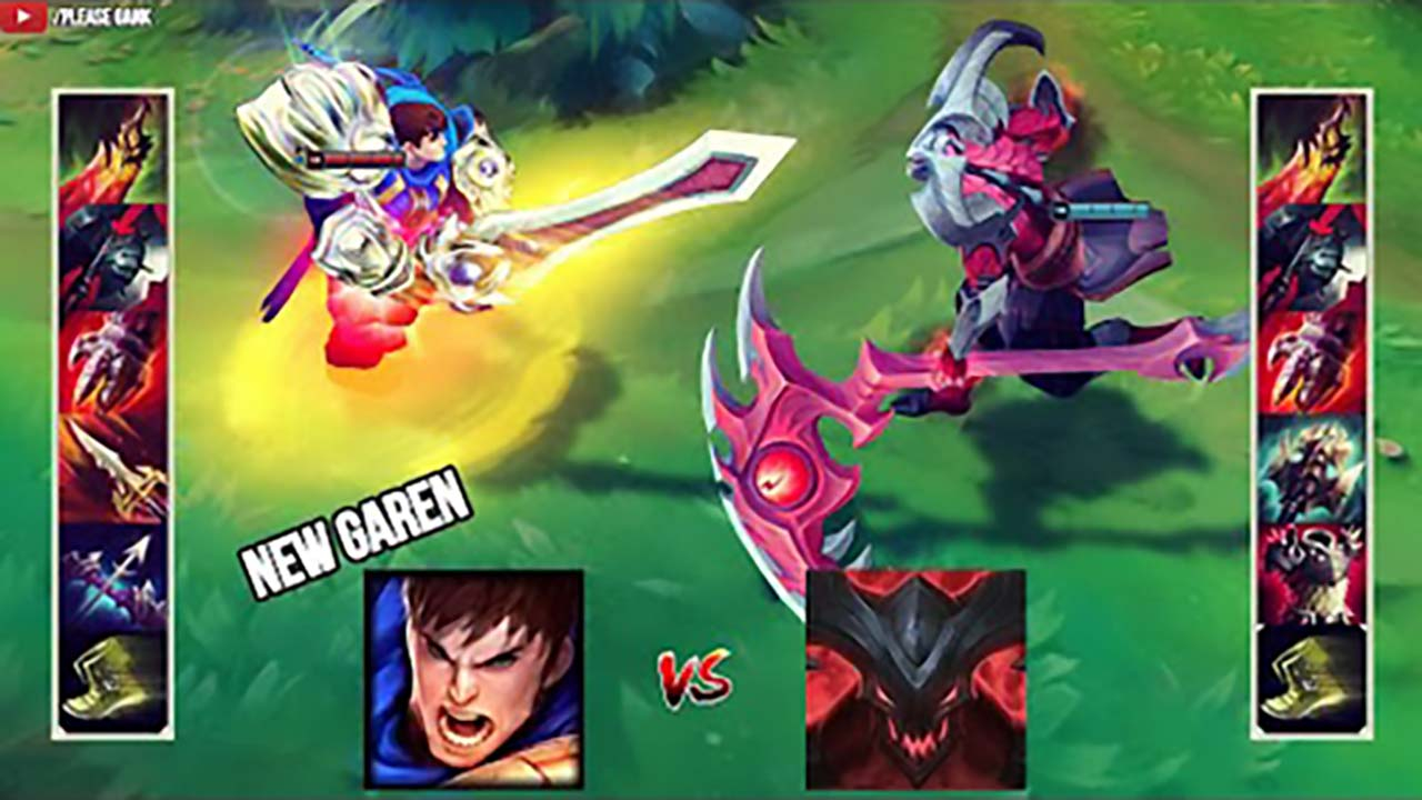 LOL:神装盖伦vs神装凯隐,哪个英雄更强?